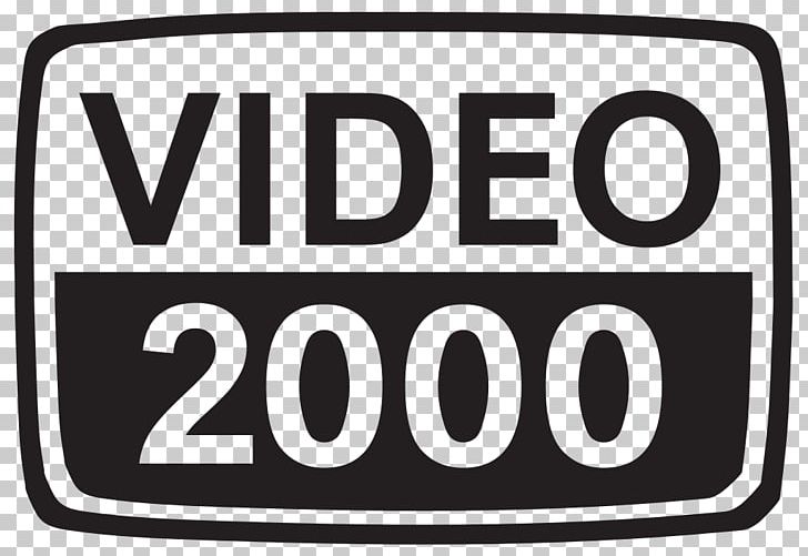 VHS Video 2000 Videotape Logo PNG, Clipart, Analog Recording, Area, Automotive Exterior, Black And White, Brand Free PNG Download