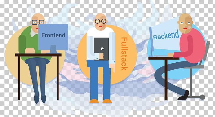 Front And Back Ends Solution Stack Backend Web Developer Front-end Web Development PNG, Clipart, Art, Backend, Business, Cartoon, Chair Free PNG Download