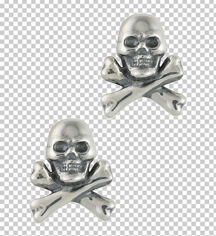 Earring Body Jewellery Silver Skull PNG, Clipart, Body Jewellery, Body Jewelry, Bone, Cross Bones, Earring Free PNG Download