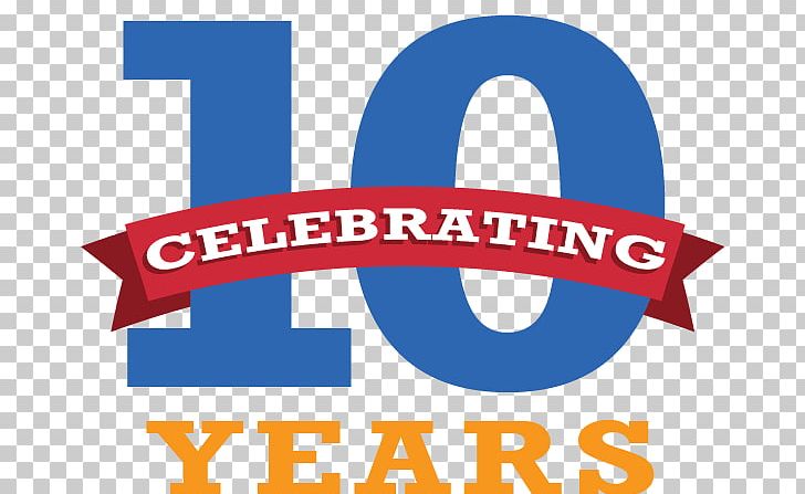Corporate Anniversary Logo Birthday Gift PNG, Clipart, 10 Years, Anniversary, Area, Banner, Blue Free PNG Download