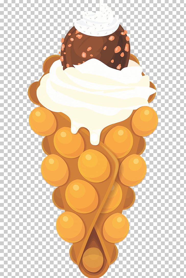 Egg Waffle Belgian Waffle Ice Cream PNG, Clipart, Belgian Waffle, Chocolate, Chocolate Syrup, Cream, Crown Free PNG Download