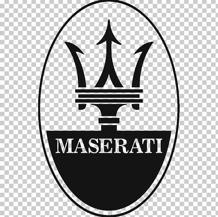 Maserati Car Logo Luxury Vehicle PNG, Clipart, Ads, Area, Black And White, Brand, Car Free PNG Download