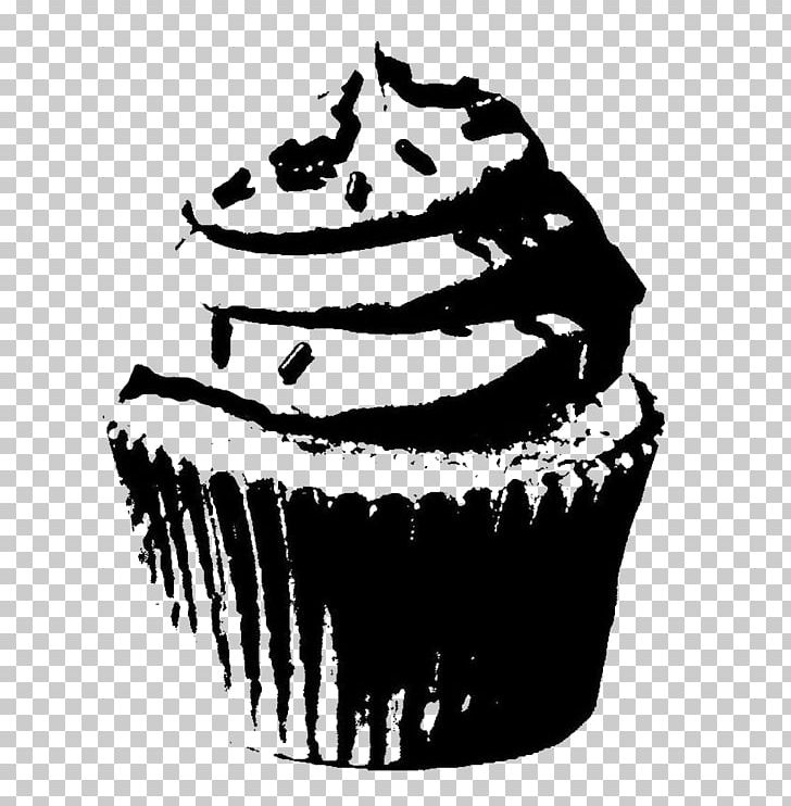 Cupcakes And Muffins Cream Frosting & Icing Tart PNG, Clipart, Angel Food Cake, Baking Cup, Black, Black And White, Buttercream Free PNG Download