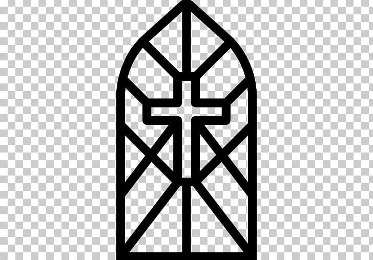 Computer Icons Stained Glass PNG, Clipart, Angle, Area, Black And White, Cathedral, Christian Cross Free PNG Download