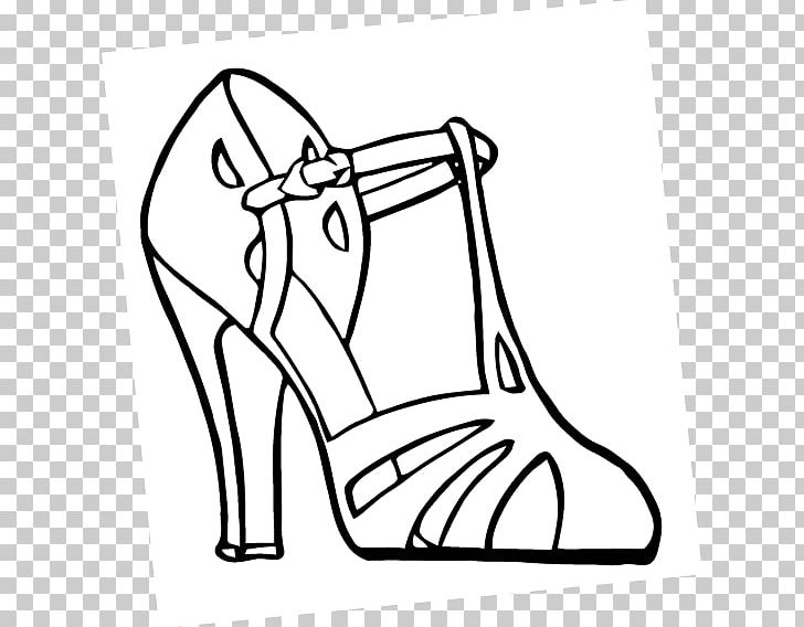 High-heeled Shoe Sandal T-shirt PNG, Clipart, Area, Art, Black, Black And White, Coloring Book Free PNG Download