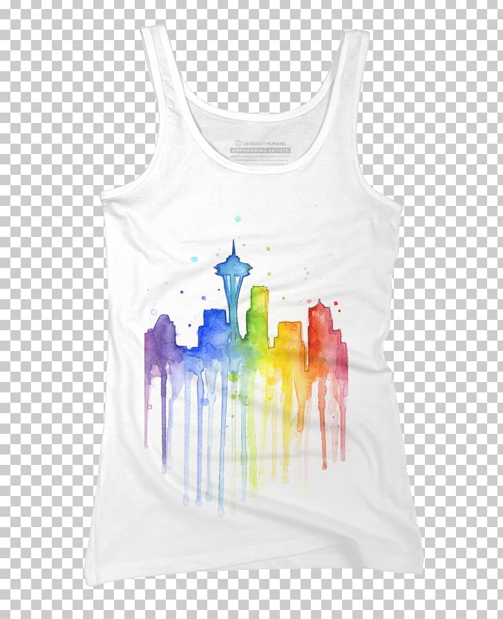 T-shirt Watercolor Painting Olga Shvartsur PNG, Clipart, Active Tank, Art, Clothing, Color, Fine Art Free PNG Download