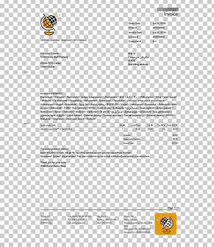 Document Invoice Template Magento PNG, Clipart, Albaran, Area, Brand, Constant, Corporate Design Free PNG Download