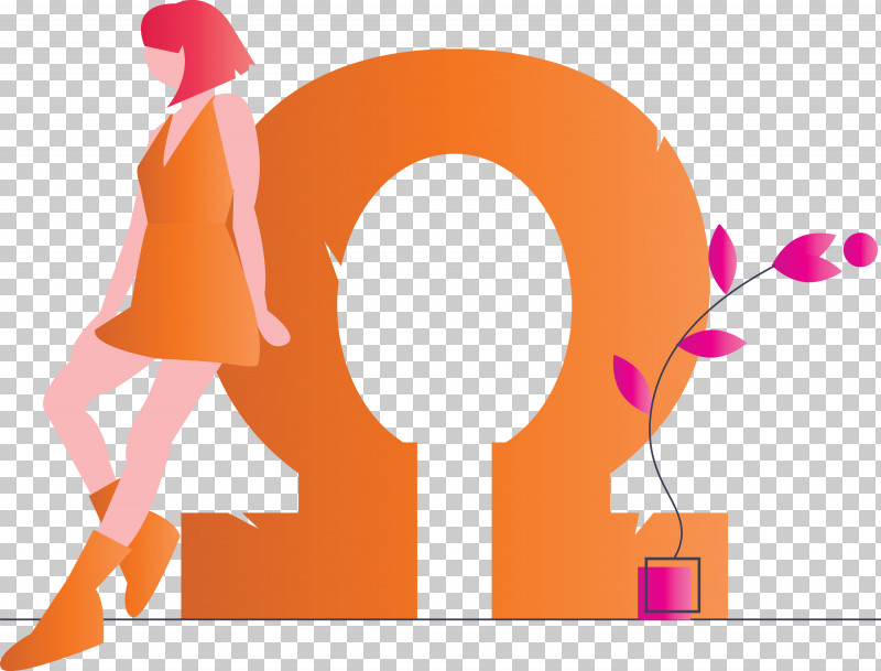 Omega Girl Modern PNG, Clipart, Girl, Logo, Modern, Omega, Orange Free PNG Download