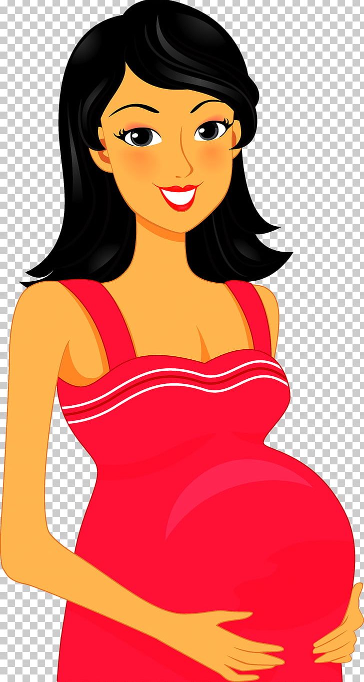 Pregnancy Mother Cartoon PNG, Clipart, Beauty, Black Hair, Brown Hair, Business Woman, Child Free PNG Download