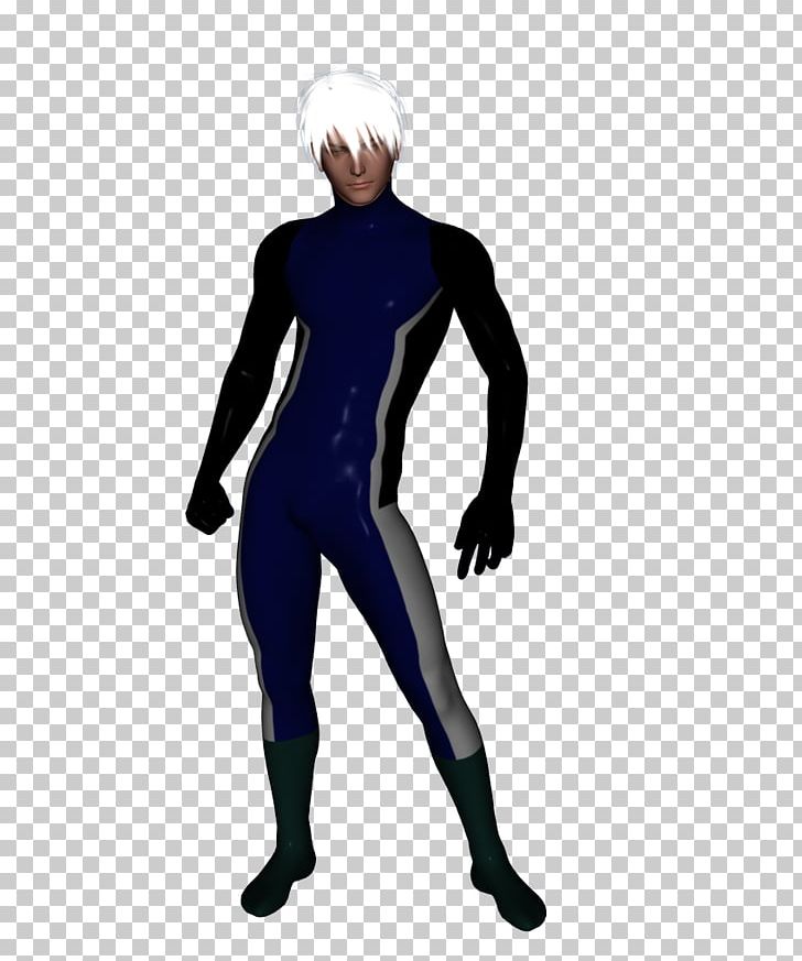 Wetsuit Spandex Cobalt Blue Silhouette Sleeve PNG, Clipart, Animals, Arm, Blue, Character, Clothing Free PNG Download