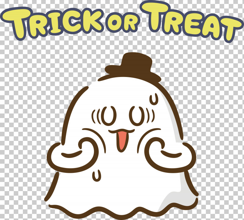 TRICK OR TREAT Happy Halloween PNG, Clipart, Behavior, Biology, Cartoon, Geometry, Happiness Free PNG Download