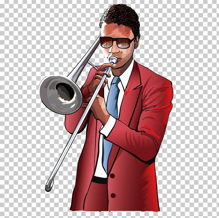 Trombone Trumpet Jazz Illustration PNG, Clipart, All About Jazz, Audio, Brass Instrument, Brass Instruments, Double Bass Free PNG Download