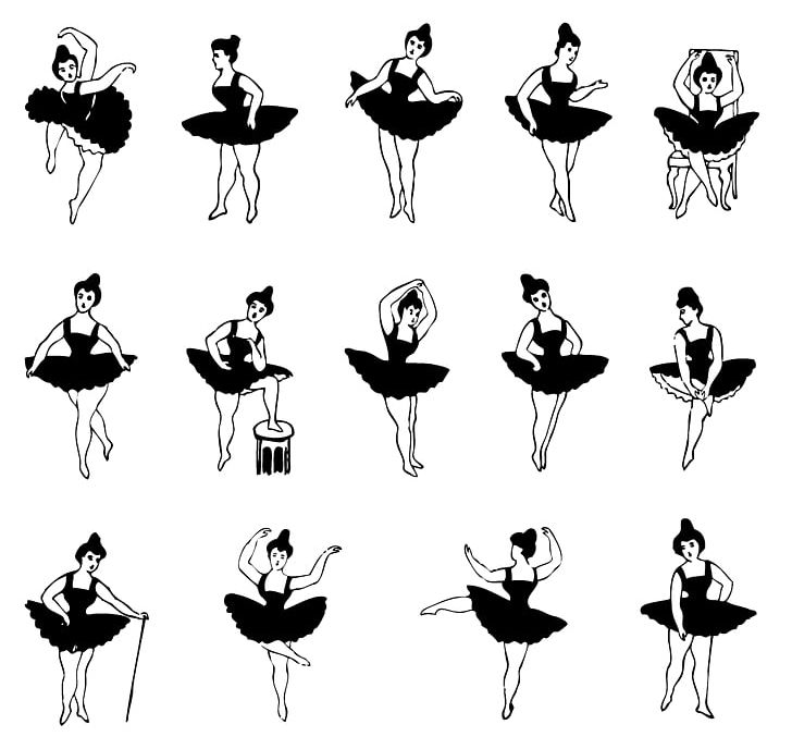 Ballet Dancer Dance Move PNG, Clipart, Art, Ballet, Ballet Dancer, Ballet Steps Cliparts, Black And White Free PNG Download