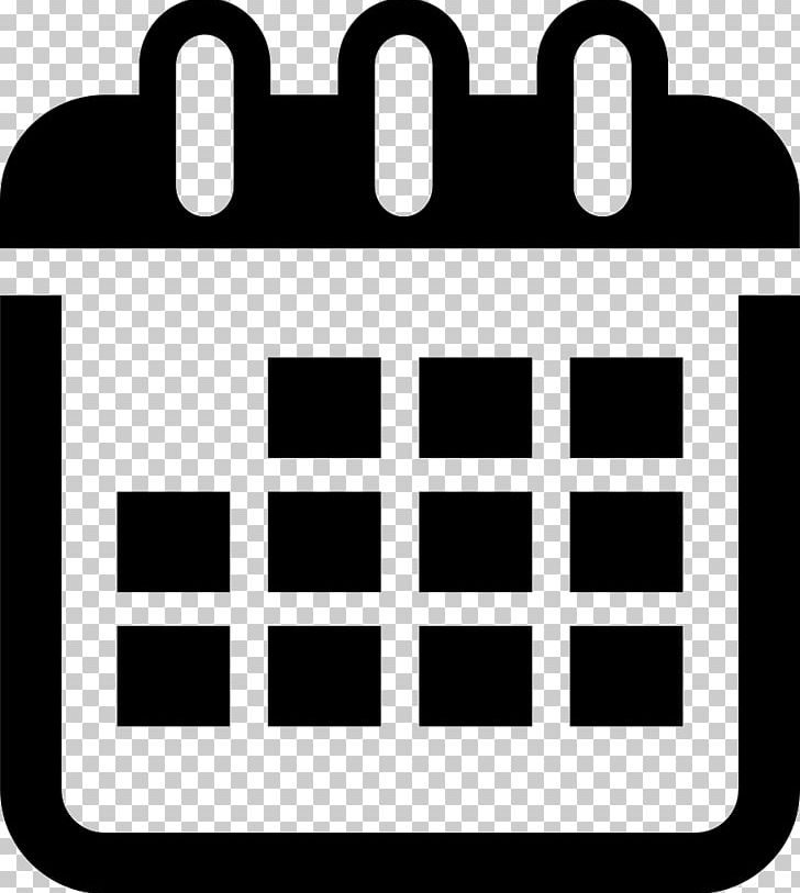 Calendar Computer Icons Symbol PNG, Clipart, Area, Black, Black And White, Brand, Calendar Free PNG Download