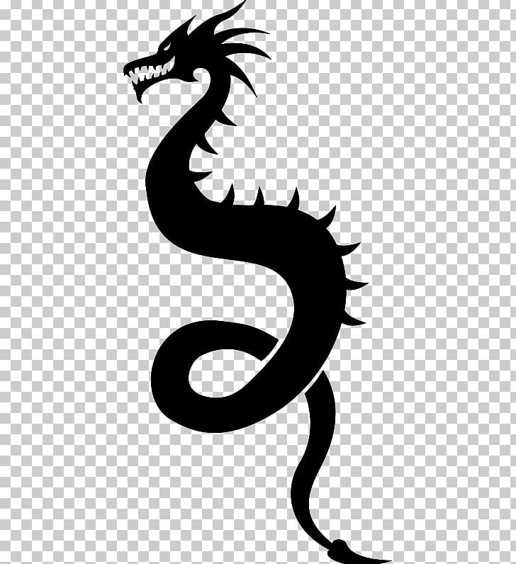 Silhouette Dragon PNG, Clipart, Art, Artwork, Autocad Dxf, Black And White, Chinese Dragon Free PNG Download