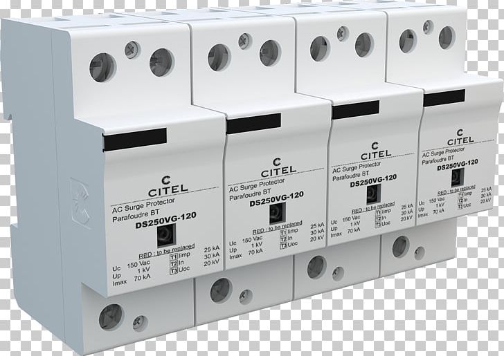 Circuit Breaker Overvoltage Surge Protector Gasableiter CITEL-2CP SA PNG, Clipart, Alternating Current, Angle, Circuit Breaker, Circuit Component, Electric Current Free PNG Download