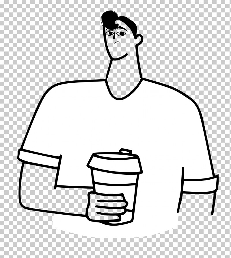 Holding Coffee PNG, Clipart, Arm, Clothing, Drawing, Holding Coffee, Human Body Free PNG Download