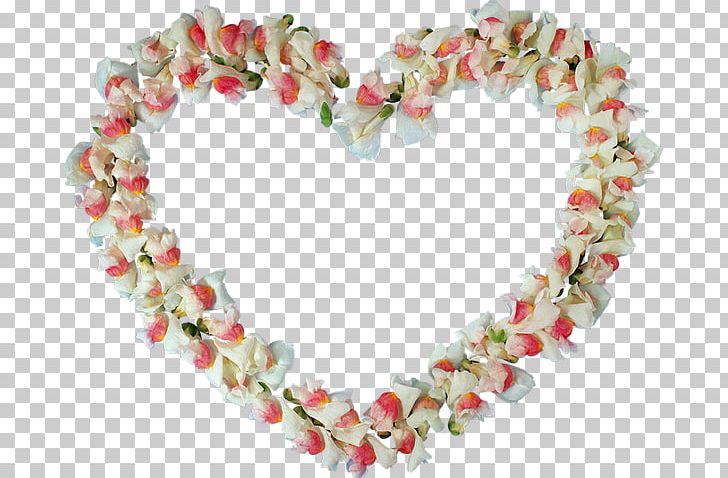 Heart Flower Petal Necklace PNG, Clipart, Flower, Heart, Jewellery, Lei, Necklace Free PNG Download