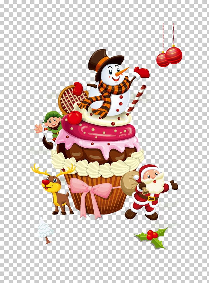 Santa Claus Christmas Cake Wedding Cake Cupcake PNG, Clipart, Cake, Cake Vector, Christmas, Christmas Border, Christmas Cake Free PNG Download