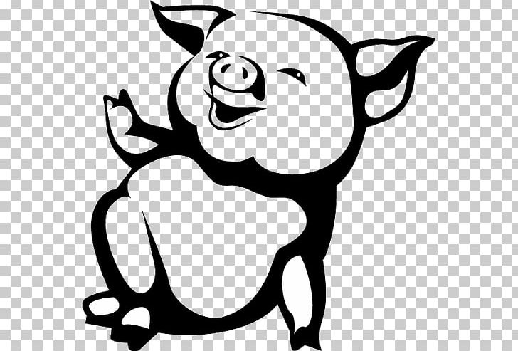 Domestic Pig Paper Wall Decal PNG, Clipart, Animals, Artwork, Black, Black And White, Bumper Sticker Free PNG Download
