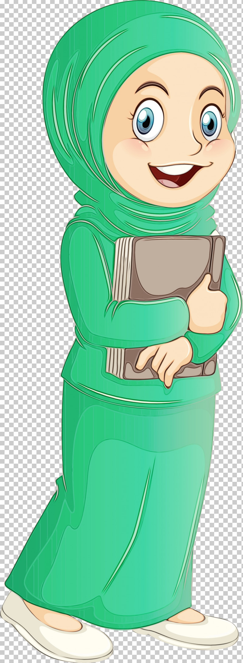 Green Cartoon Animation Style PNG, Clipart, Animation, Cartoon, Green, Muslim People, Paint Free PNG Download
