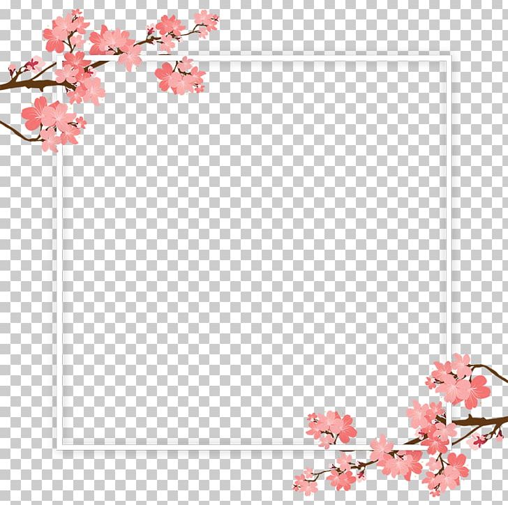 Cherry Blossom Tree Branch PNG, Clipart, Arecaceae, Border Frame, Branch, Cherry, Family Tree Free PNG Download