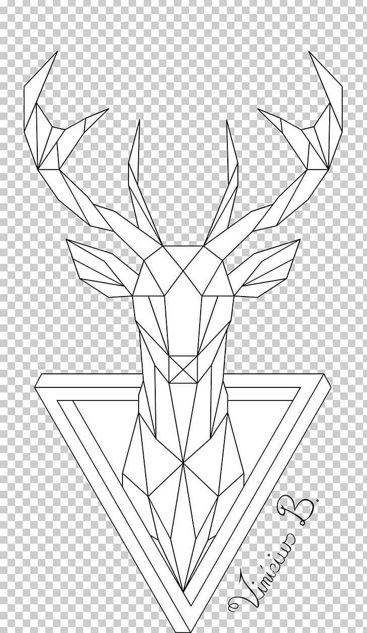 Deer Geometry Drawing Line Art PNG, Clipart, Angle, Animals, Art, Artwork, Black And White Free PNG Download