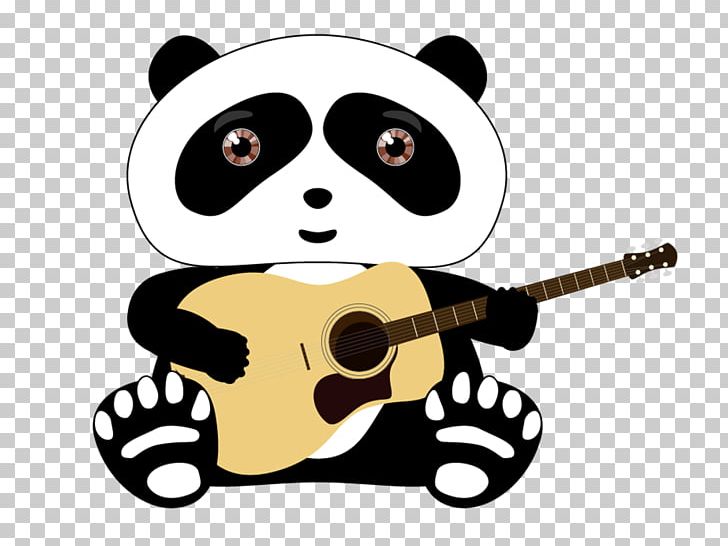 Giant Panda T-shirt Bear Guitar PNG, Clipart, Animals, Carnivoran, Cartoon, Cartoon Panda, Christmas Decoration Free PNG Download