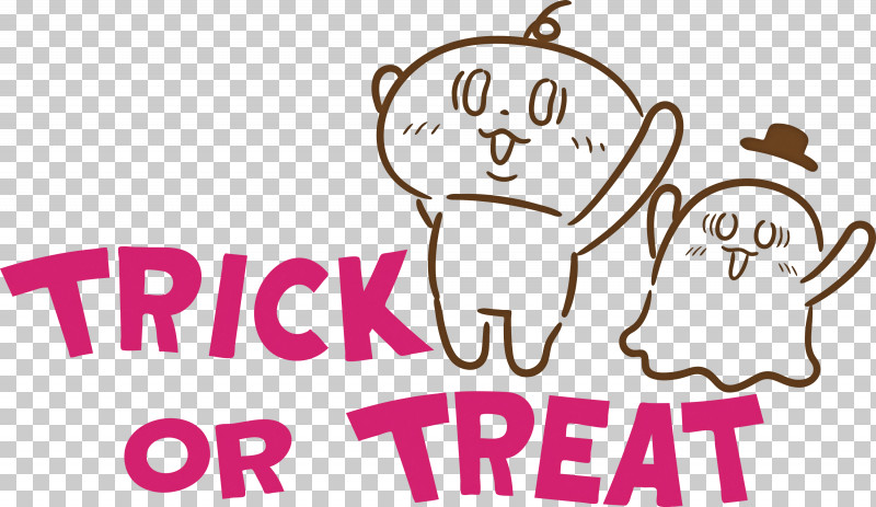 TRICK OR TREAT Halloween PNG, Clipart, Cartoon, Character, Halloween, Happiness, Logo Free PNG Download