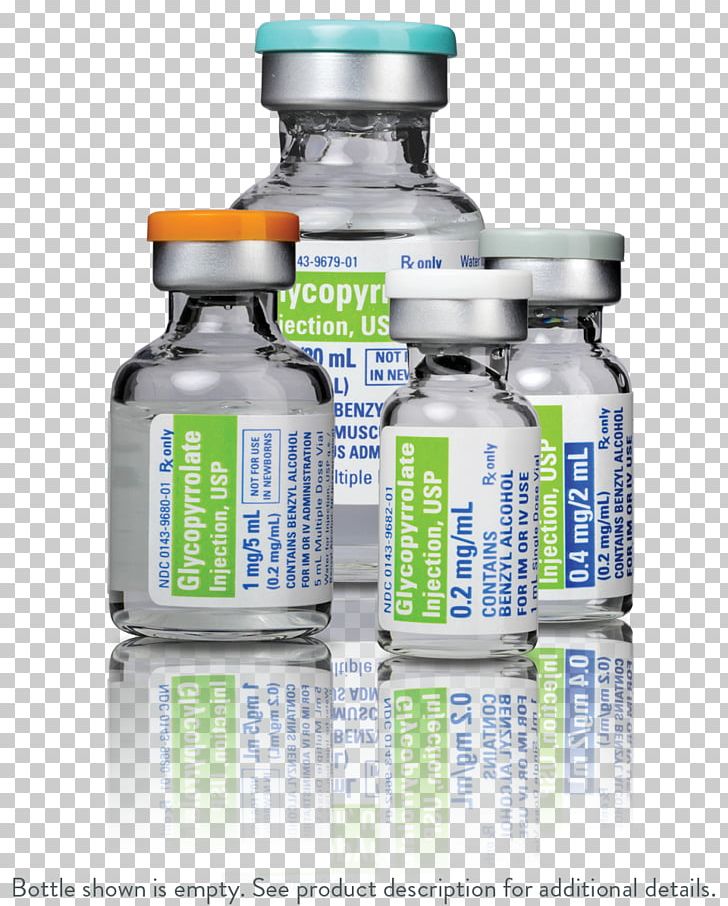 Drug Cholinergic Antagonist Injection Glycopyrronium Bromide Water PNG, Clipart, Amine, Bottle, Cholinergic, Drug, Glycopyrronium Bromide Free PNG Download