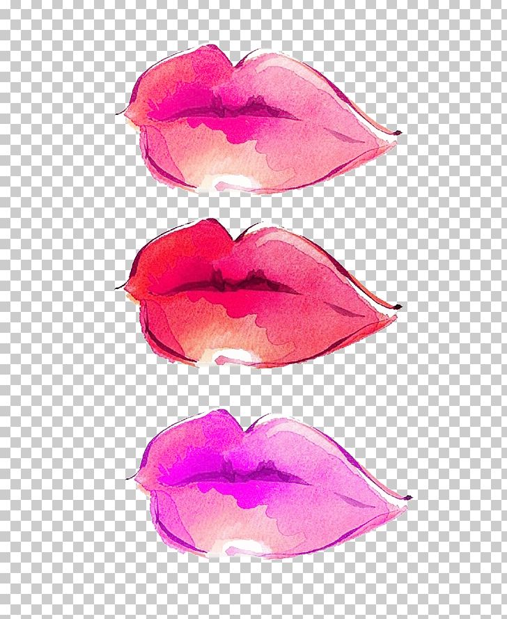 Lip Watercolor Painting Computer File PNG, Clipart, Art, Color, Download, Flower, Lip Free PNG Download