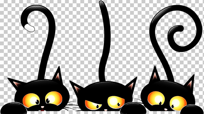 Cat Black Cat Small To Medium-sized Cats Whiskers Tail PNG, Clipart ...
