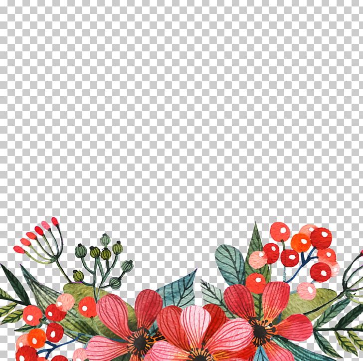 Flower Watercolor Painting Red PNG, Clipart, Art, Cut Flowers, Flora, Floral Design, Floristry Free PNG Download