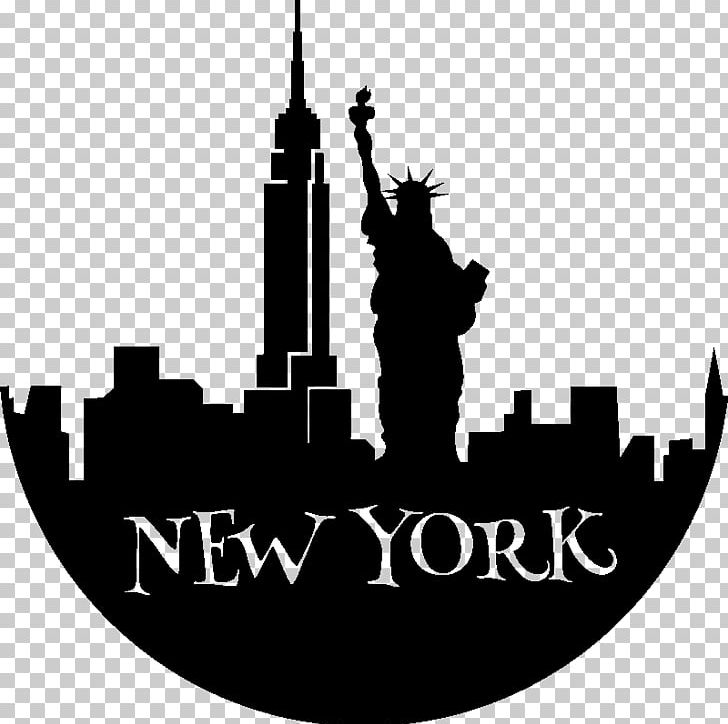 Statue Of Liberty Empire State Building Silhouette PNG, Clipart, Black And White, Brand, Building, Empire State Building, House Free PNG Download