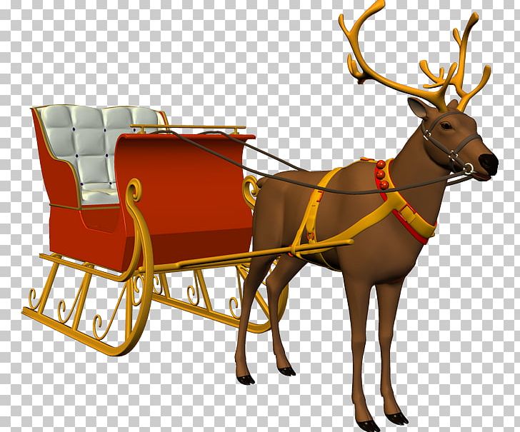 Reindeer Santa Claus Sled Christmas Ornament PNG, Clipart,  Free PNG Download