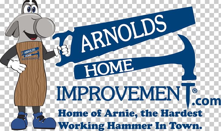Arnolds Home Improvement Logo Organization Brand Banner PNG, Clipart, Advertising, Area, Banner, Blue, Brand Free PNG Download