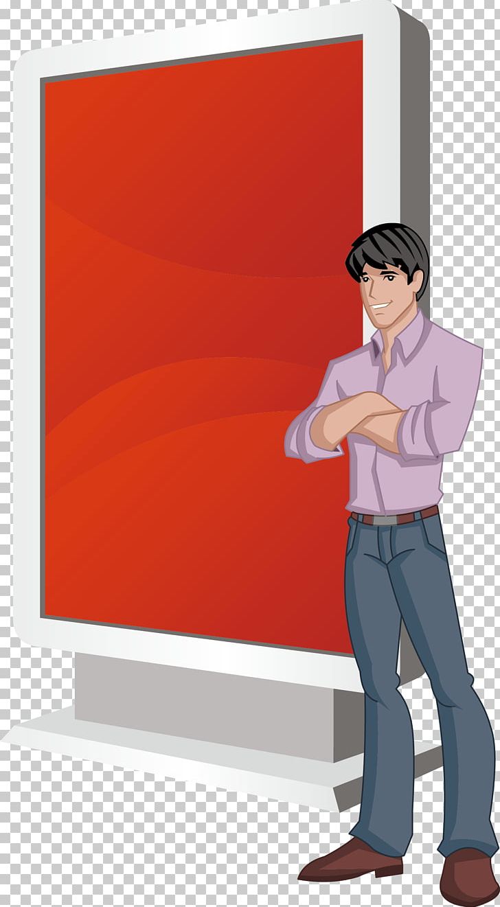 Cartoon Character Euclidean PNG, Clipart, Angle, Billboard, Business, Business Card, Business Man Free PNG Download
