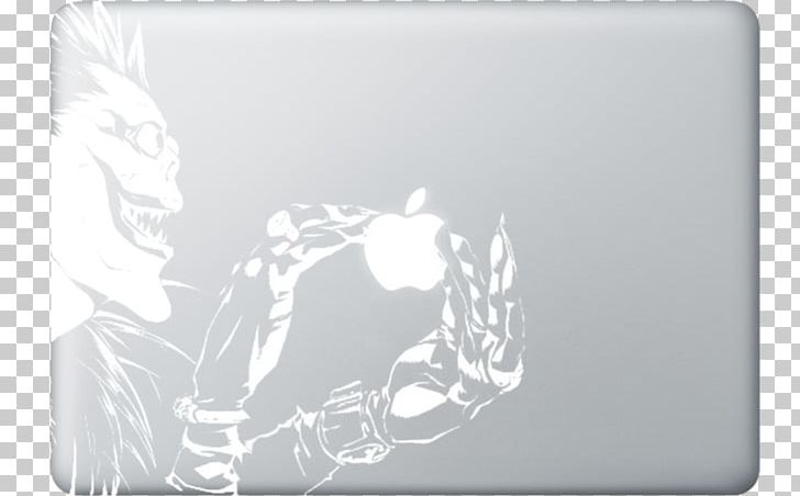 MacBook Macnote Studio Seri Kembangan Decal Ryuk PNG, Clipart, Apple, Black And White, Decal, Deviantart, Electronics Free PNG Download