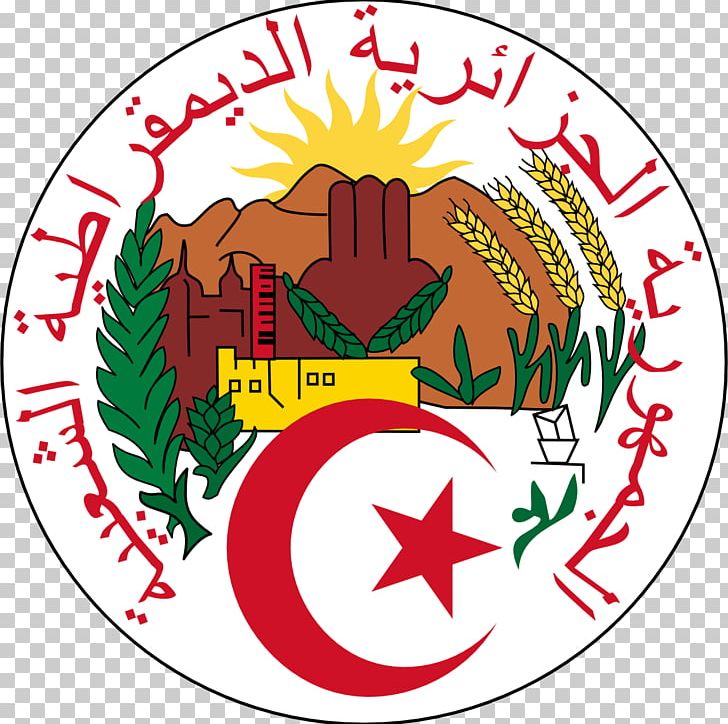 Emblem Of Algeria Coat Of Arms Prime Minister Of Algeria Flag Of Algeria PNG, Clipart, Algeria, Area, Artwork, Circle, Coat Of Arms Free PNG Download