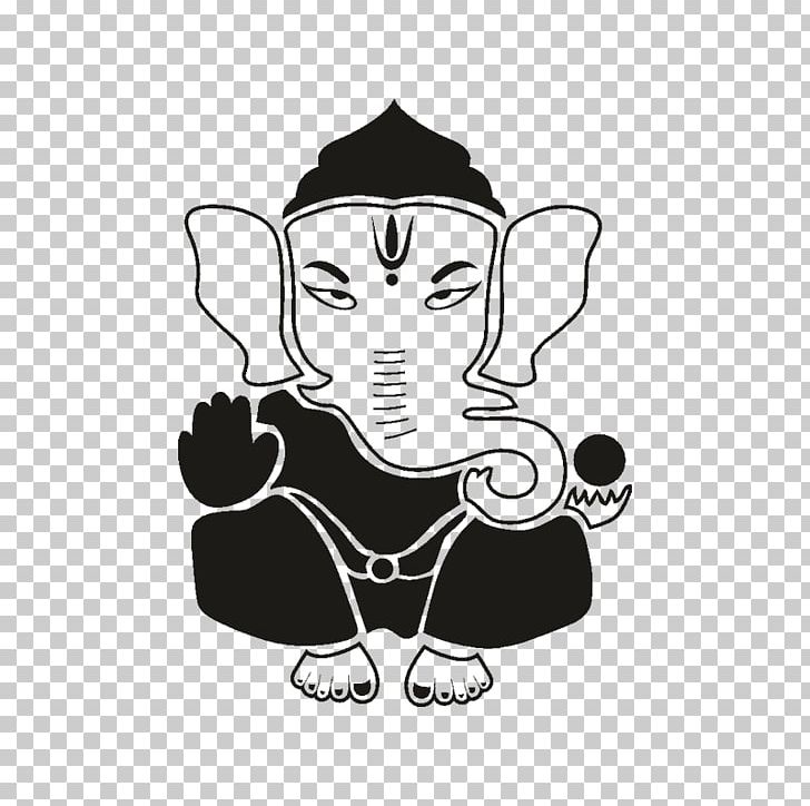 Ganesha Lakshmi Mahadeva Graphics Illustration PNG, Clipart, Arm, Art, Black, Black And White, Cartoon Free PNG Download
