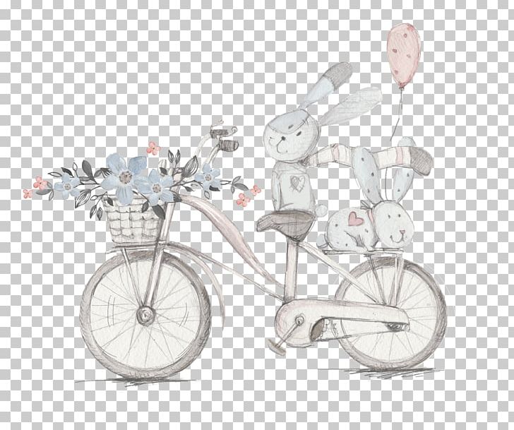Poster Rabbit Watercolor Painting Cotton Illustration PNG, Clipart, Animals, Art, Bicycle, Bicycle Accessory, Bicycle Frame Free PNG Download