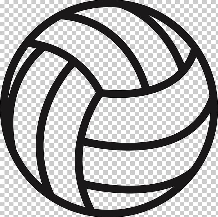 Volleyball PNG, Clipart, Area, Ball, Black And White, Circle, Line Free PNG Download