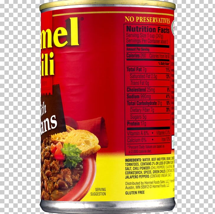 Chili Con Carne Vegetarian Cuisine Can Food Hormel PNG, Clipart,  Free PNG Download