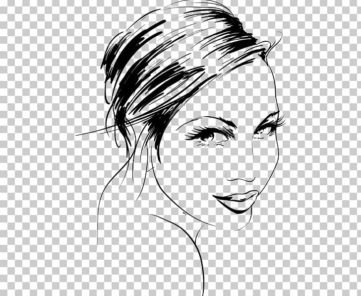 Drawing Woman PNG, Clipart, Arm, Black, Black And White, Black Hair, Eye Free PNG Download