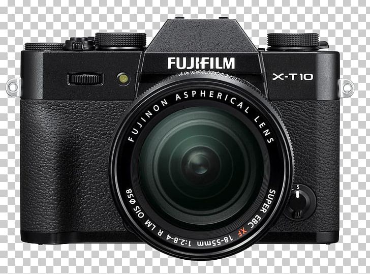 Fujifilm X-T10 Mirrorless Interchangeable-lens Camera Fujifilm Fujinon XF 18-55 Mm F/2.8-4.0 R LM OIS PNG, Clipart, Active Pixel Sensor, Black, Camera, Camera Lens, Fujifilm Xseries Free PNG Download