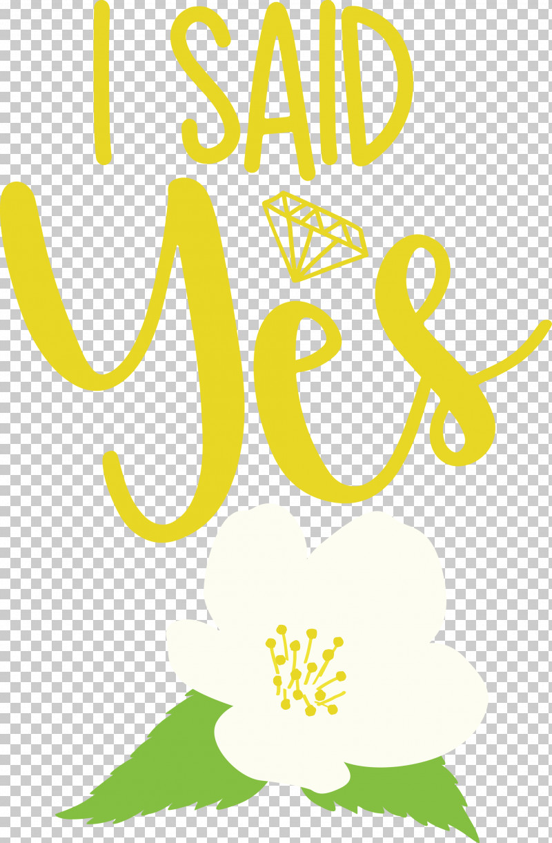 I Said Yes She Said Yes Wedding PNG, Clipart, Flower, Happiness, I Said Yes, Line, Logo Free PNG Download