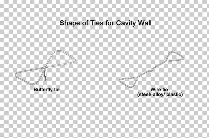 Necktie Cavity Wall Wire PNG, Clipart, Angle, Architectural Engineering, Area, Black, Black And White Free PNG Download
