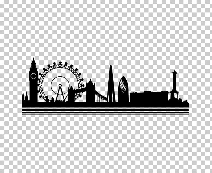 Wall Decal Skyline City Vinyl Group Sticker PNG, Clipart, Black And White, Brand, Building, City, City Of London Free PNG Download