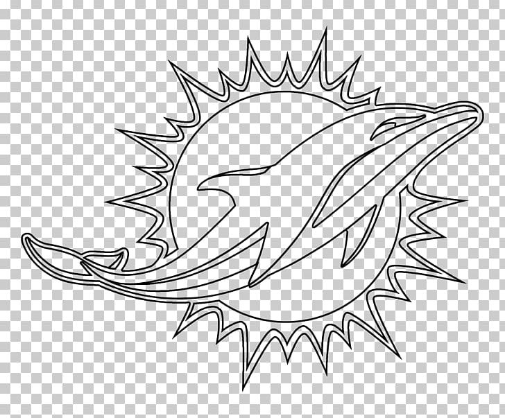 Miami Dolphins Logo Black And White Drawing PNG, Clipart, Animals, Art, Artwork, Beak, Black Free PNG Download