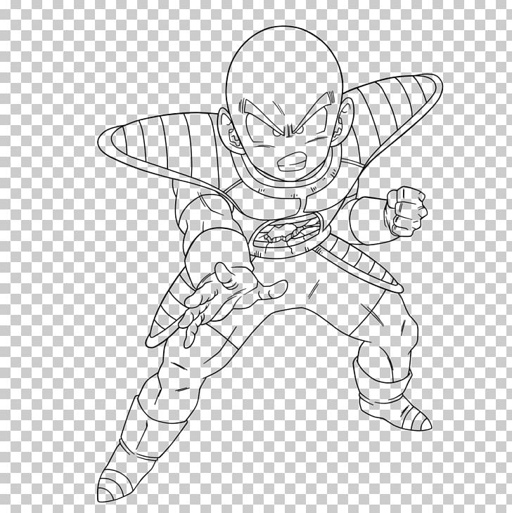 Krillin Line Art Drawing Namek Saga Planet Namek PNG, Clipart, Angle, Arm, Artwork, Betty White, Black And White Free PNG Download